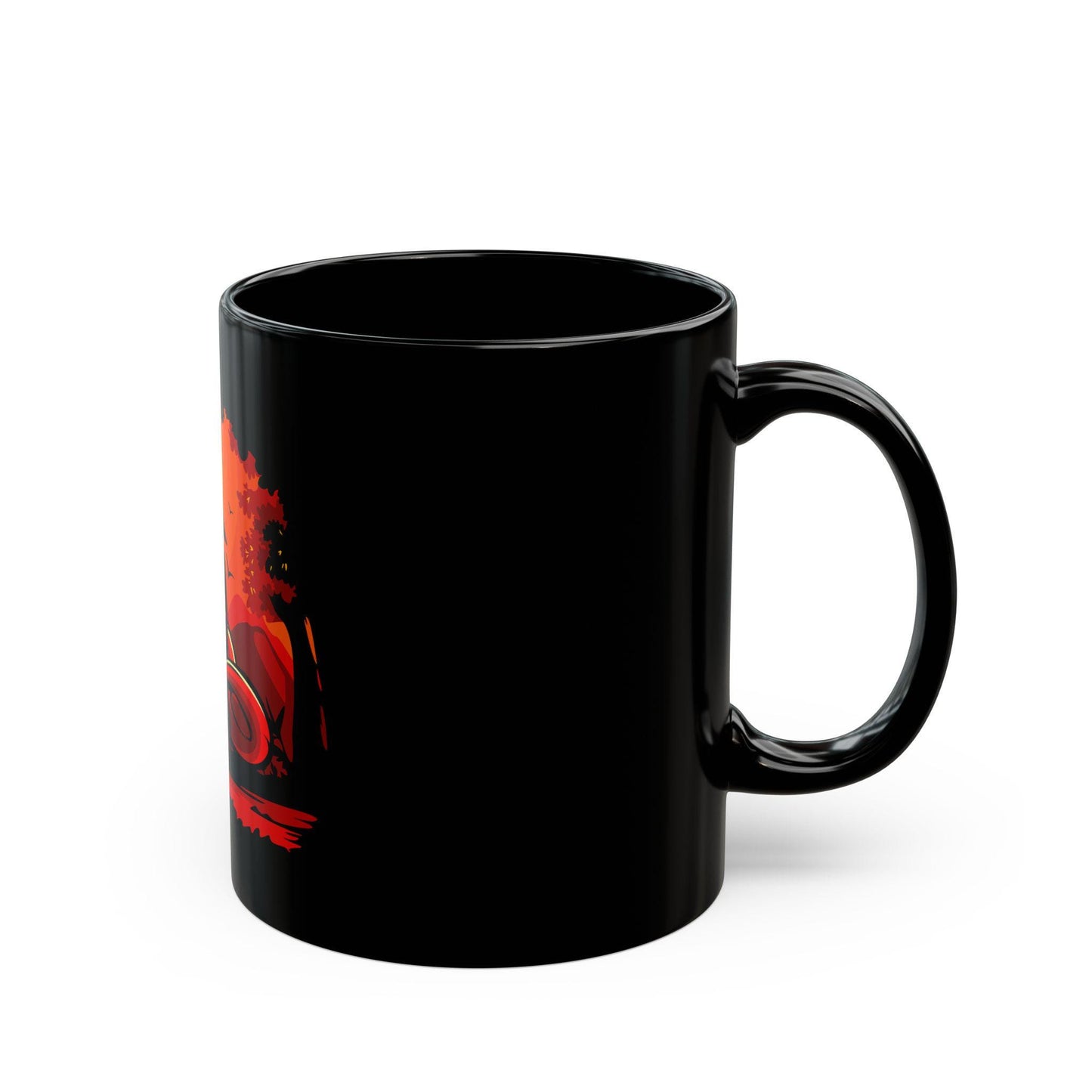 Mystical Dragon Black Mug - Perfect Gift for Fantasy Lovers, Unique Coffee Cup, Dragon Art Ceramic Mug, Ideal for Home or Office, Great for