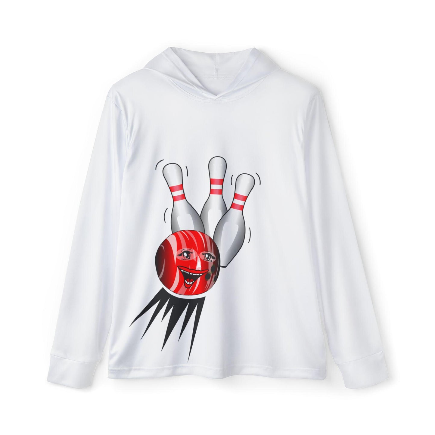 Bowling Fun Sports Hoodie, Activewear, Gift for Bowlers, Casual Outing, Men's Hooded Top