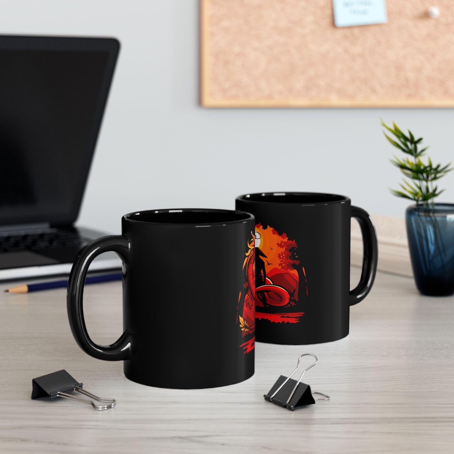 Mystical Dragon Black Mug - Perfect Gift for Fantasy Lovers, Unique Coffee Cup, Dragon Art Ceramic Mug, Ideal for Home or Office, Great for