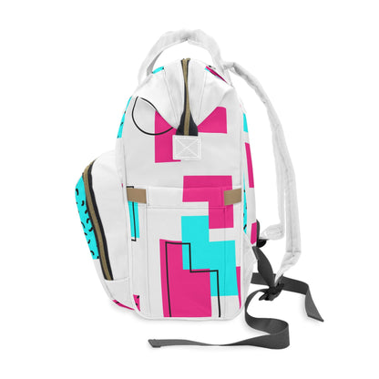 Colorful Multifunctional Diaper Backpack | Stylish Baby Bag, Modern Diaper Bag, Trendy Backpack for New Parents, Multi-use Travel Bag, [...]