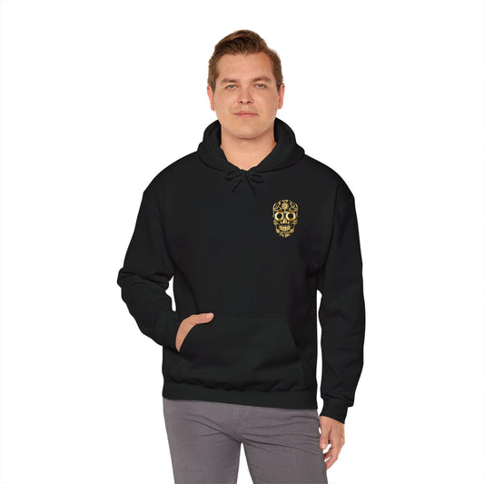 Boho Skull Hoodie, Unisex Heavy Blend Sweatshirt, Cozy Casual Wear, Fall Fashion, Unique Gift for Him or Her