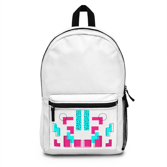 Colorful Geometric Backpack, Trendy Travel Bag, Kids School Supplies, Urban Casual Backpack, Stylish Laptop Carrier