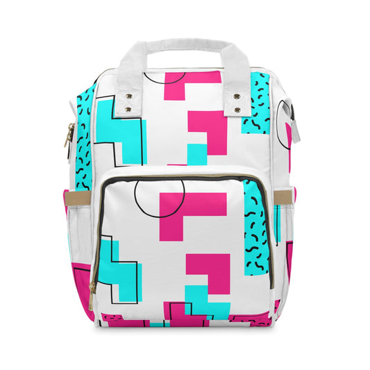 Colorful Multifunctional Diaper Backpack | Stylish Baby Bag, Modern Diaper Bag, Trendy Backpack for New Parents, Multi-use Travel Bag, [...]