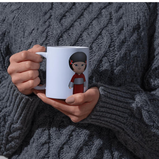 Animated Character Coffee Mug, Fun Gift for Home or Office, Unique Statement Mug, Kids Gift, Perfect for Any Occasion