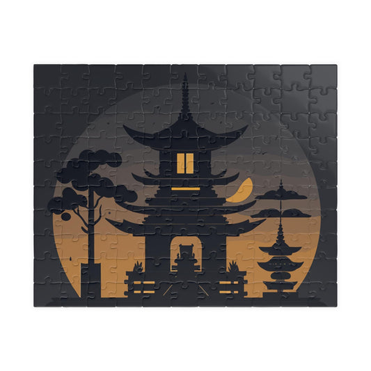 Zen Puzzle Art - Tranquil Temple Scene | 110, 252, 520, 1014-piece | Great for Meditation, Family Time, Gifts, Home Decor, Mindfulness