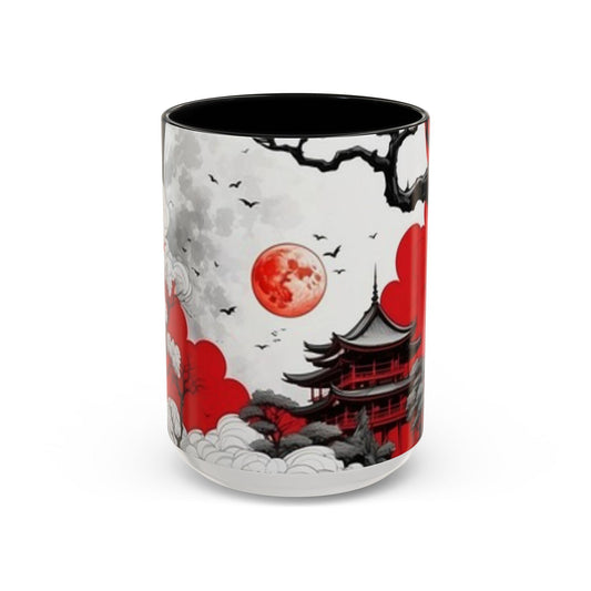 Japanese Oriental Accent Coffee Mug | Japanese Tea Cup, Gift for Tea Lovers, Home Decor, Coffee Lovers, Zen Kitchen