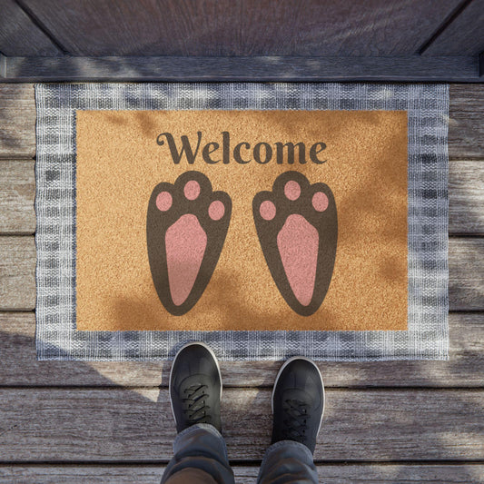Cute Paw Print Welcome Doormat, Pet Lover Entry Mat, Dog Owner Gift, Animal Themed Home Decor, Unique Housewarming Present