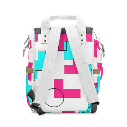 Colorful Multifunctional Diaper Backpack | Stylish Baby Bag, Modern Diaper Bag, Trendy Backpack for New Parents, Multi-use Travel Bag, [...]
